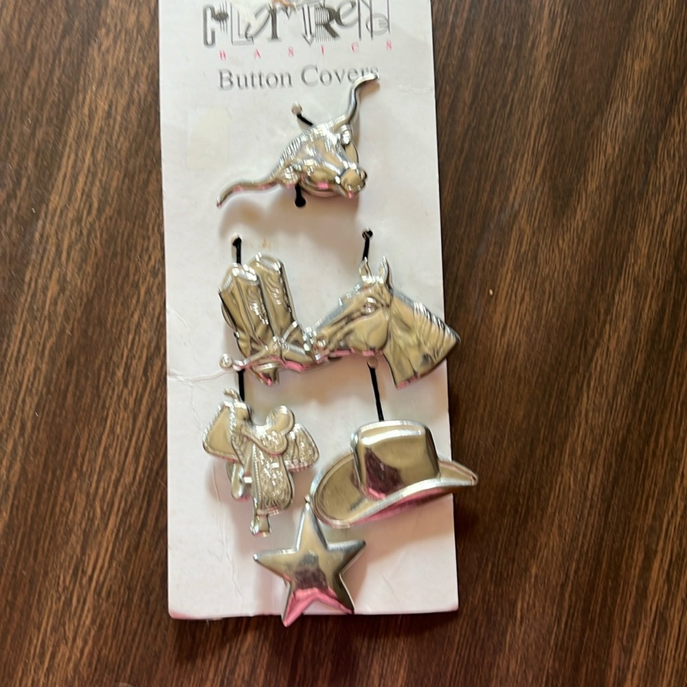 Western Silver Button Covers In Different Designs - image 1